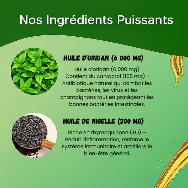 Nasidi : Huile d’Origan & Huile de Nigelle – Soutien Digestif Naturel