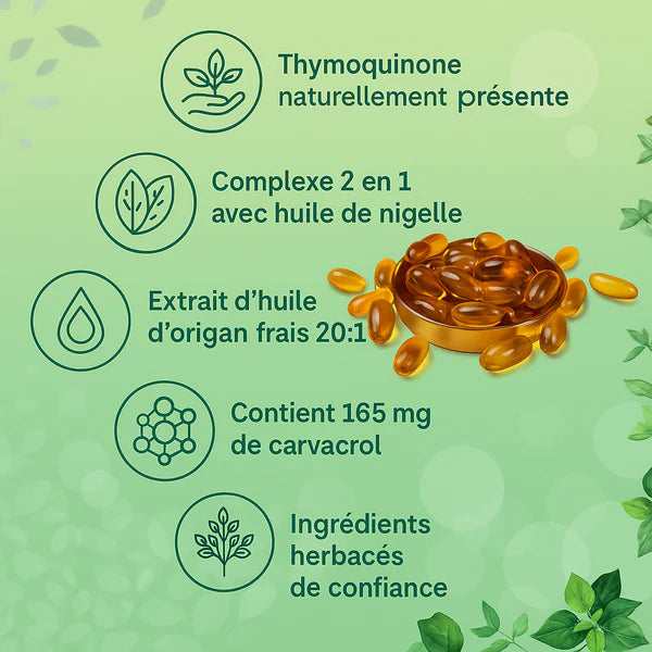 Nasidi : Huile d’Origan & Huile de Nigelle – Soutien Digestif Naturel